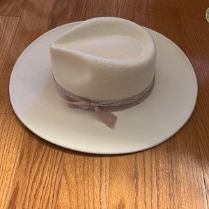 White Felt Hat
